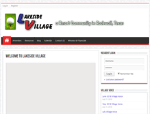 Tablet Screenshot of lakeside-village.com